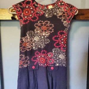 Colorful Floral Kids Dress